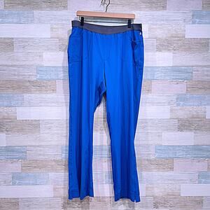 INFINITY Cherokee Slim Pull On Scrub Pants Blue 1124AT Womens XLT XL Tall